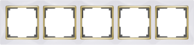 WL белый/золото 5-ая рамка WL03-Frame-05-white-GD