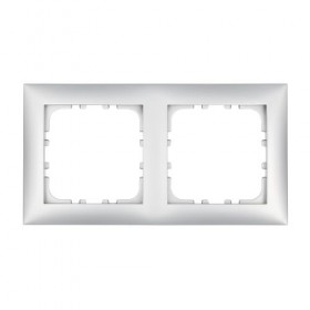 Рамка 2-постовая (сереб. металлик) LK60 (50шт) 1кор.=500шт