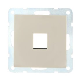 Накладка с суппортом розетки компьютерной (беж.) БЕЗ разъема LK60 (25шт.) 1кор.=200шт.
