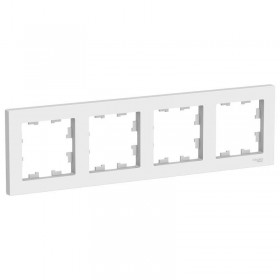 Рамка 4-м белая AtlasDesign
