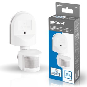 REV Датчик движения DD-01 настенный 180°, 800Вт, 10-420с, 5-12м, 3-2000Лк, IP44, белый, düwi