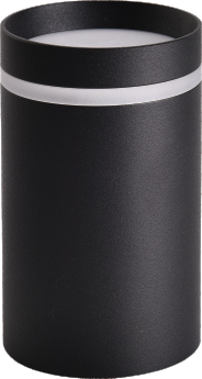 Накладной светильник Ф60*100mm  под лампу GU10 Black 12W