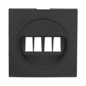 Накладка аудио-розетки (черный бархат) LK60 (80шт) 1кор.=800шт