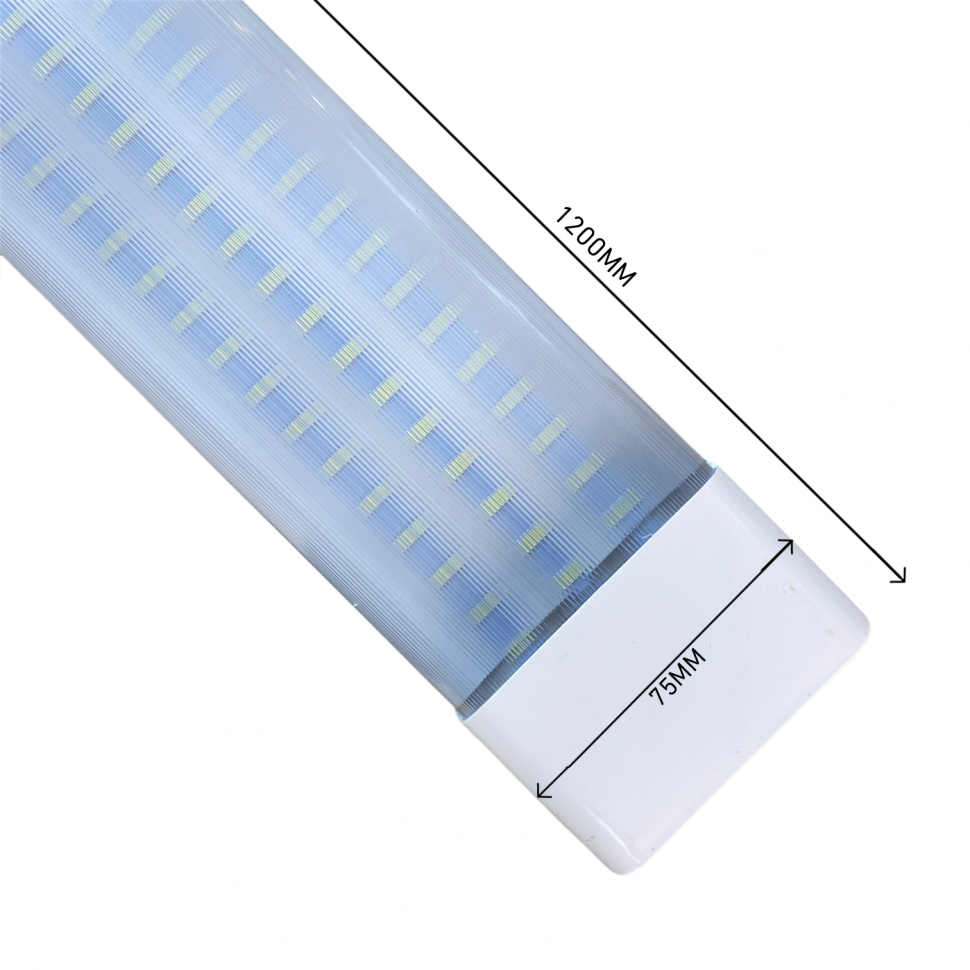 ЭКО R SB 40W 6500K Прозрачный накладной 1200мм