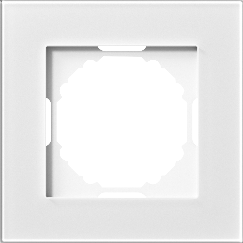 Рамка 1-я, Natural белое стекло, серия A07