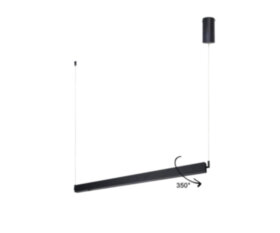 08208-125,19 Подвес Талия черный w125*3,5 h300 Led 50W (4000K)