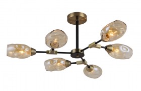 74327/6 BRONZA+BLACK (1) Люстра