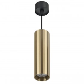 IL.0005.1900-P BRONZE+BK Светильник GU10 1*50W подвесной Бронза+Черный