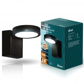 REV Светильник сд уличный 8W 4000K IP44 мат.черный, duwi