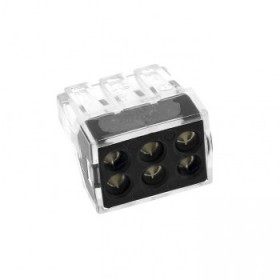 Строительно-монтажная клемма СМК 773-106 6 отверстия 1,0-2,5мм2 (50шт) EKF PROxima