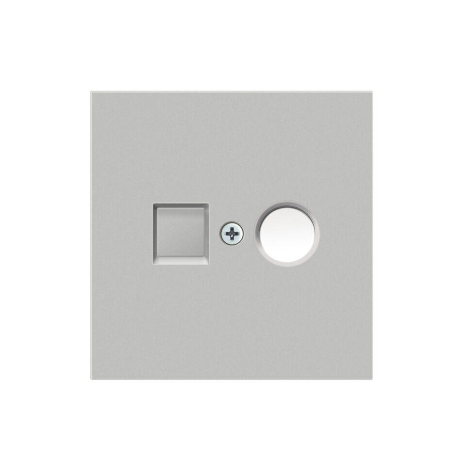 Накладка TV/SAT розетки, матовый серый