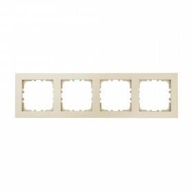 Рамка 4-постовая (бежевый) LK80