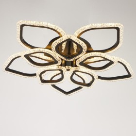 Люстра с ПДУ 10021/10BK LED 190Вт 3000-6000К диммер черный 70х70 см   5177737