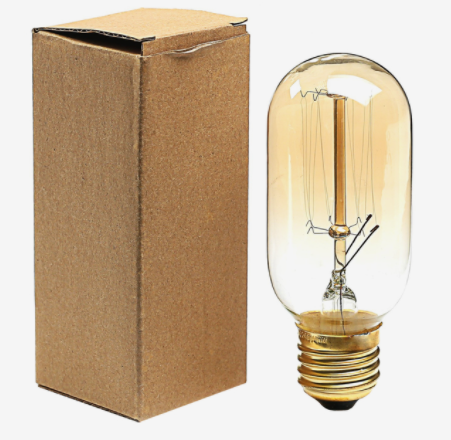 Лампа накаливания винтажная "Колба", T45, 40 Вт, Е27, 230 В, 113х45 мм, теплый белый 2921740