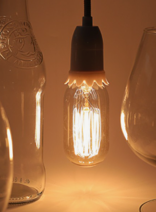 Лампа накаливания винтажная "Колба", T45, 40 Вт, Е27, 230 В, 113х45 мм, теплый белый 2921740