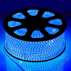 5050-8MM-60P-Three chip-PCB-BLUE	(100м) синий