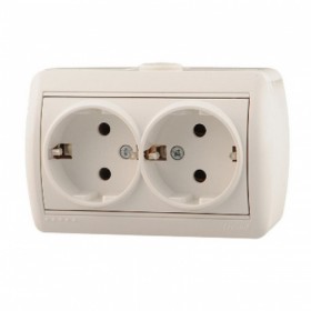 LZ NATA  бел наружн роз 2 с/з керамика