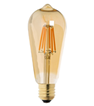 Светодиодная лампа Феламен ST64 4W 3000K  E27  золото КОЛБА