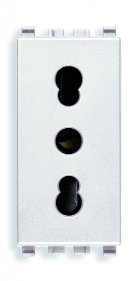 РОЗЕТКА BPRESA 2P+T 16A , БЕЛАЯ