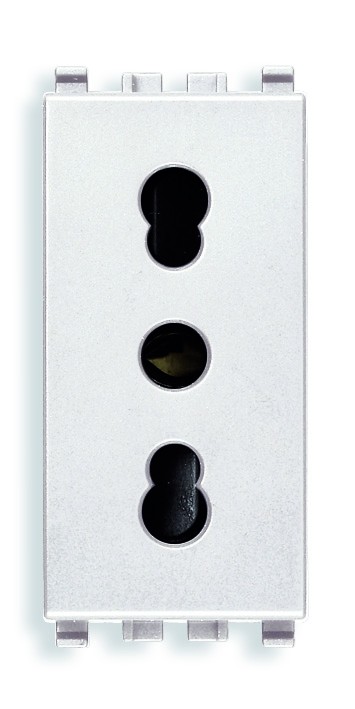 РОЗЕТКА BPRESA 2P+T 16A , БЕЛАЯ