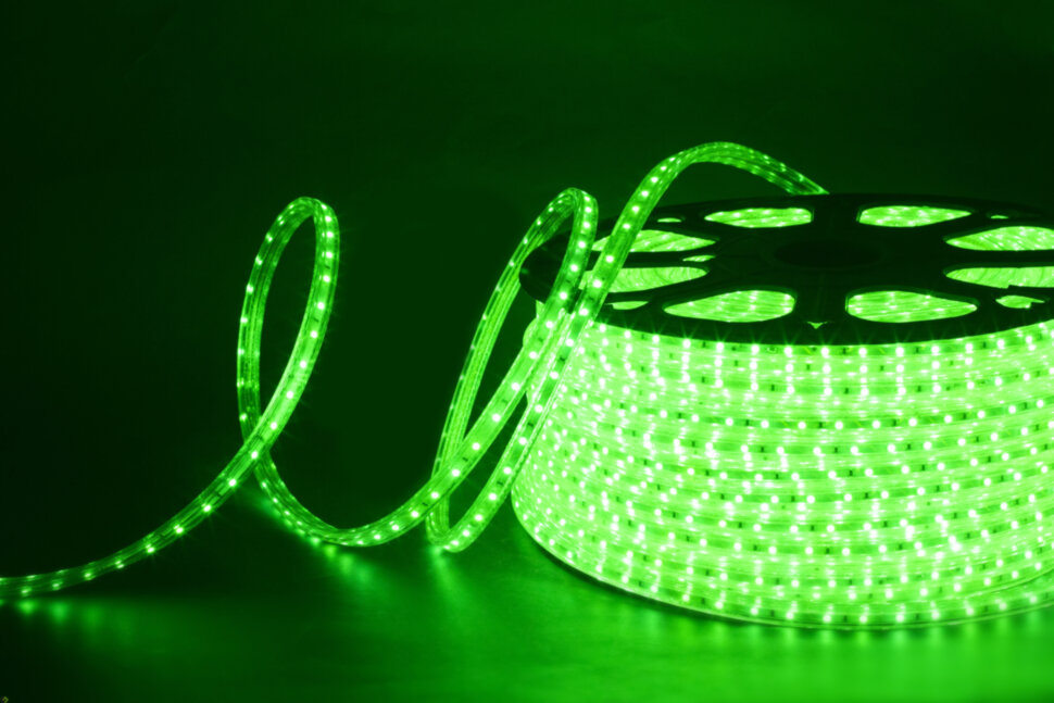 5050-8MM-60P-Three chip-PCB-GREEN(100м) зеленый