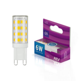 REV Лампа сд JCD G9 6W 360Лм, 4000K, холодный свет, 220V
