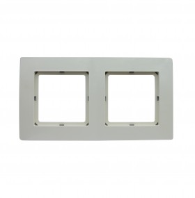 REV Рамка на 2 поста серия Palazzo, слоновая кость, düwi