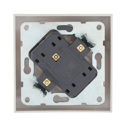 Розетка двойная  с з/к. со шторками (бел.) LK60 (20шт) 1кор.=200шт