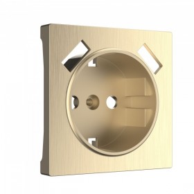 WL шампань рифленный накладка на USB розетку