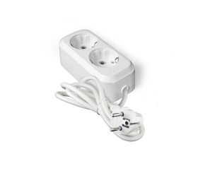 Удлинитель LEEK LE ES 2-х местный,  5 метров, с заземлением 3*1 (40)