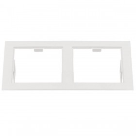 214526 Рамка DOMINO Double QUADRO MR16 БЕЛЫЙ (в комплекте)