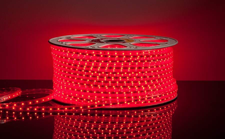 5050-8MM-60P-Three chip-PCB-RED(100м) красный