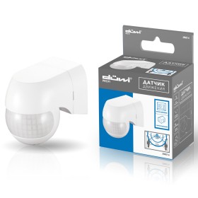 REV Датчик движения DD-03 настенный 180°, 800Вт, 10-900с, 6м, 3-2000Лк, IP44, белый, düwi