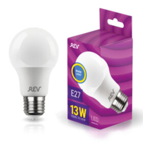 REV Лампа сд A60 Е27 13W, PREMIUM (DIMMABLE), 2700K, теплый свет, диммируемая
