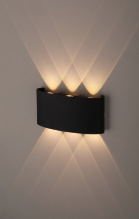 Светильник WL12 BK ЭРА  Декоротивная подсветка светодиодная ЭРА 6*1Вт IP 54 черный (20/800)