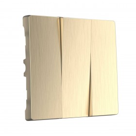 WL Набор клавиш для выключателя 3кл (шампань рифленый)