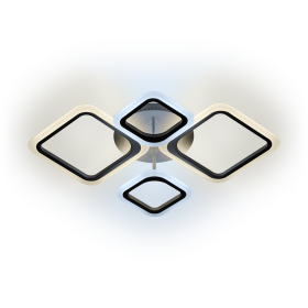 Люстра сд диммируемая PALERMO с ДУ CHL-52017, 100Вт, 2700-6400К, 490х660х120мм, Ritter