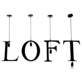 Светильник подвесной &quot;LOFT&quot; 4х40Вт Е27 черный 6300892