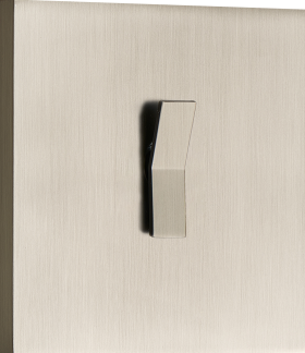 Donel N96 Переключатель на 1 тумблер,  клавиша Angle, 10AX 250V, Никель, серия DT