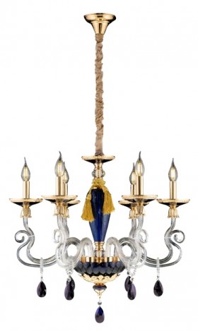 8240/6BL GOLD+BLUE (1) Люстра