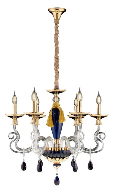 8240/6BL GOLD+BLUE (1) Люстра