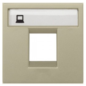 Abb NIE Накладка для 1-го суппорта/разъёма типа 2017... и/или 2018..., 2м ABB Zenit, шампань