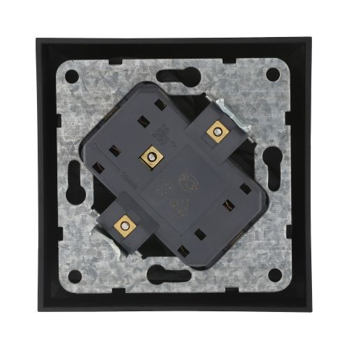 Розетка двойная  с з/к. со шторками (черн. бархат) LK60 (20шт) 1кор.=200шт