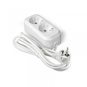 Удлинитель LEEK LE ES 2-х местный, 10 метра, с заземлением, 3*1 (40)