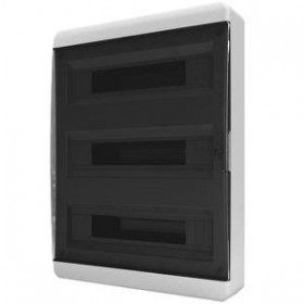 Корпус ЩРН-П-54 UNION  IP41 черн. прозр. дверь пластик. IEK