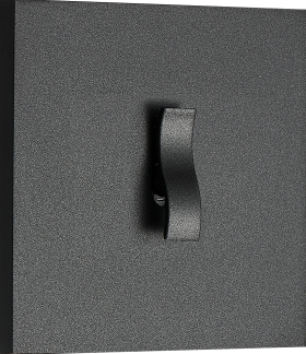 Donel N96 Переключатель на 1 тумблер,  клавиша Wave, 10AX 250V, Черный, серия DT