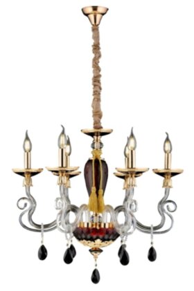 8240/6R GOLD+RED (1) Люстра