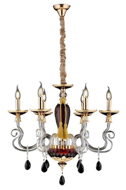 8240/6R GOLD+RED (1) Люстра