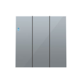 Клавиша тройная с подсветкой, Алюминий