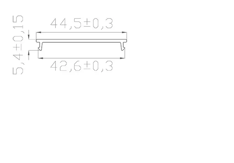 Рассеиватель матовый поликарбонат LP-44-2
